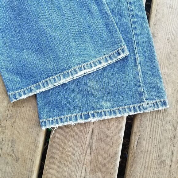 Vintage 90s y2k Tommy Hilfiger Sport Stripe Low Rise Bootcut Jeans 12 - Picture 8 of 9